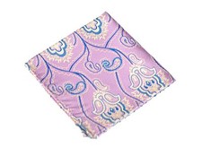 Lord R Colton Masterworks Pocket Square - Trindade Ice Purple Silk - 75 New