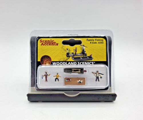 Woodland Scenics Gone Fishing - Figure In Scala HO Per Modellismo Ferroviario E Diorami - Dipinte A Mano