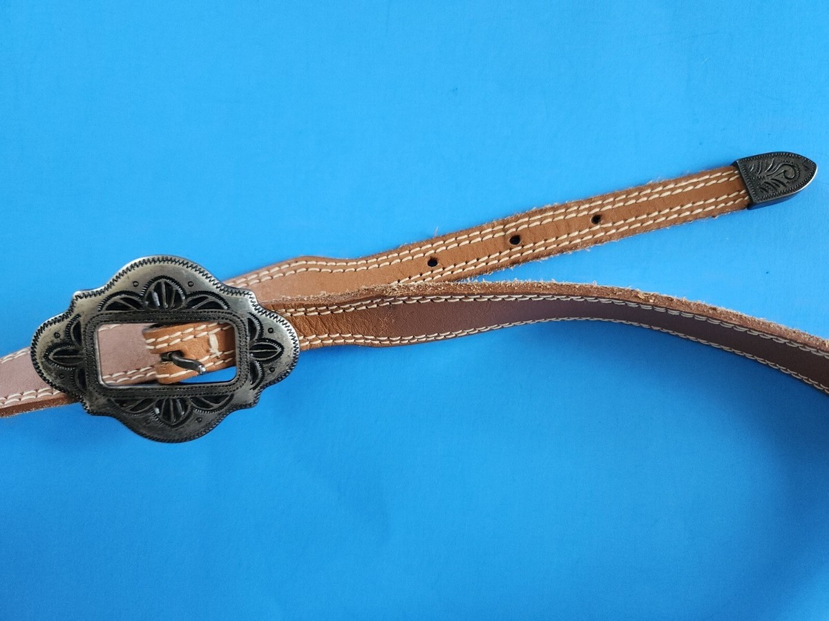 Vintage Liz Claiborne Genuine Leather Belt With Western  display picture 1