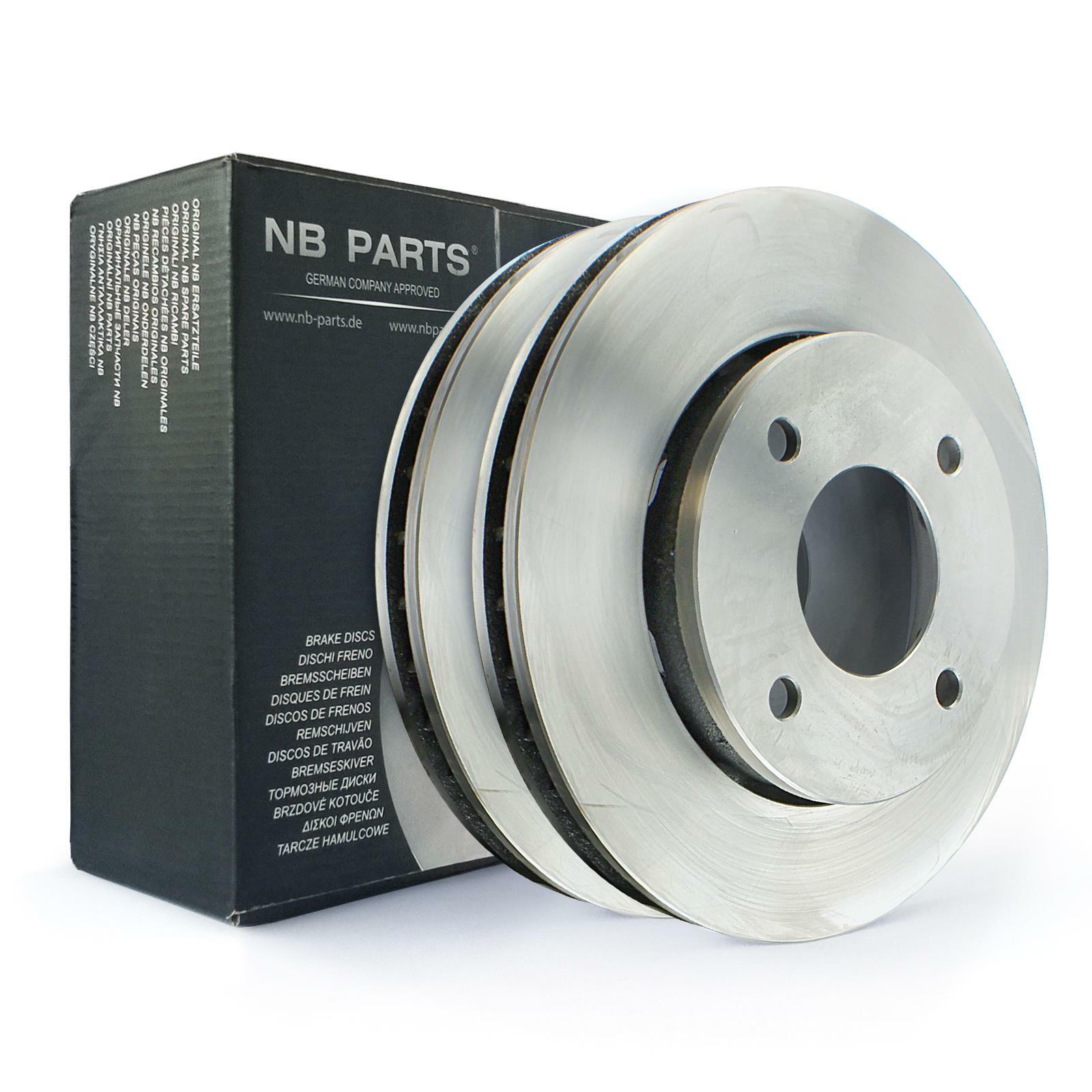 2x Brake Discs Front 256mm Vented for Mitsubishi Colt VI Smart Forfour 454