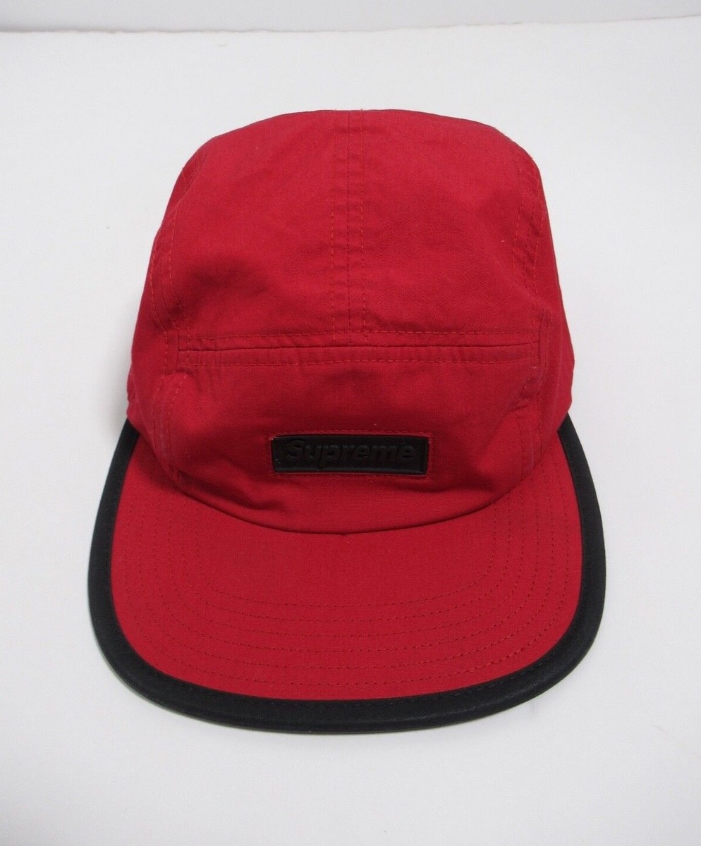 Supreme Rubber Logo Camp Cap Red One Size Made In USA | eBay Supreme Rubber Logo Camp Cap Red One Size Made In USA | eBay