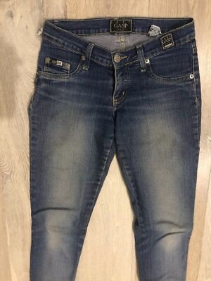 Ladies Blue Stretch Denim Skinny Jeans Size 26 / 6  Very Comfy GASP