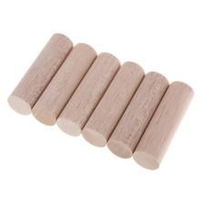 Natural Unpainted Blank Balsa Wood Sticks Round for DIY Model Making Woodcraft