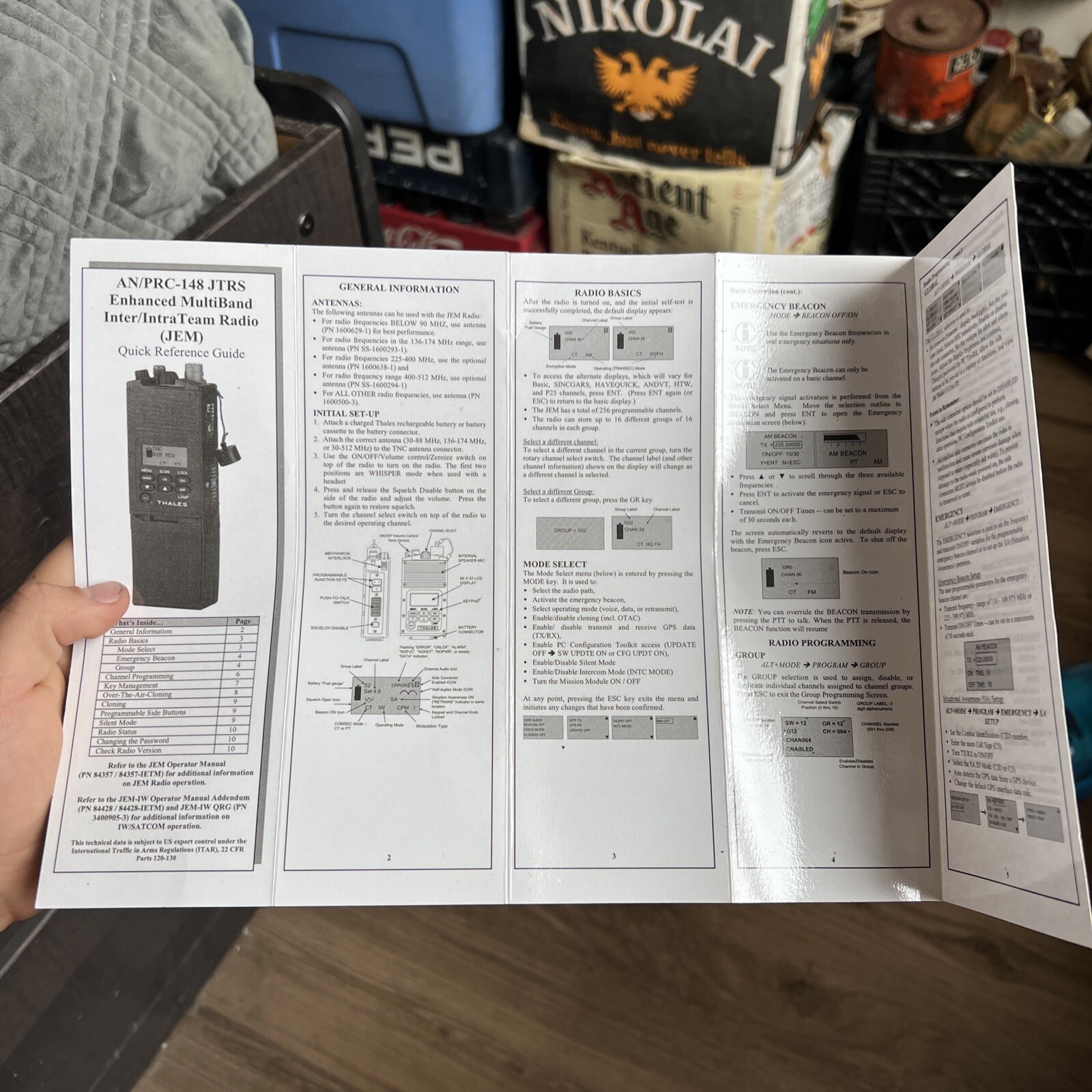 AN/PRC148 JTRS Enhanced Multiband Inter/IntraTeam Radio Quick