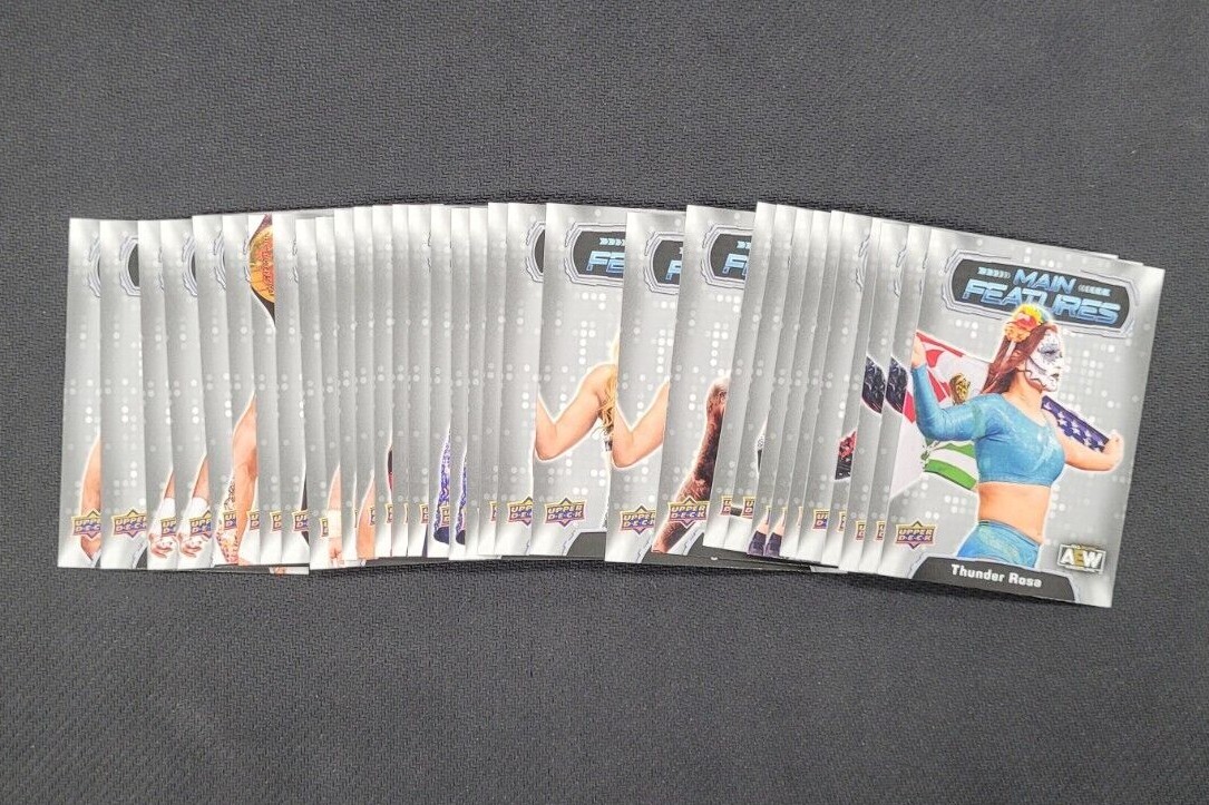 2022 Upper Deck AEW Main Features Silver Parallel #MF1-MF40 Pick Your Card