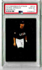 2010 Bowman Platinum George Springer Prospects PSA 10