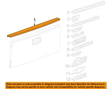 GM OEM Bed or Tailgate-Top Molding Trim Protector Cap 23235996
