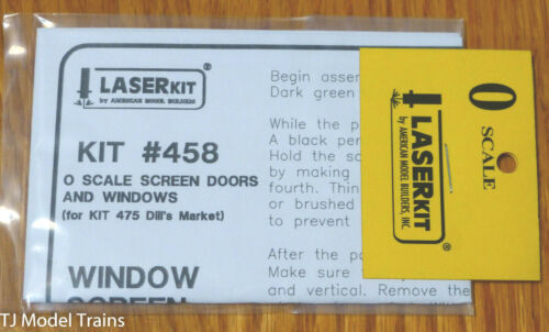American Model Builders O #458 Screen Doors and Windows (Laser Cut Wood) - Picture 1 of 2