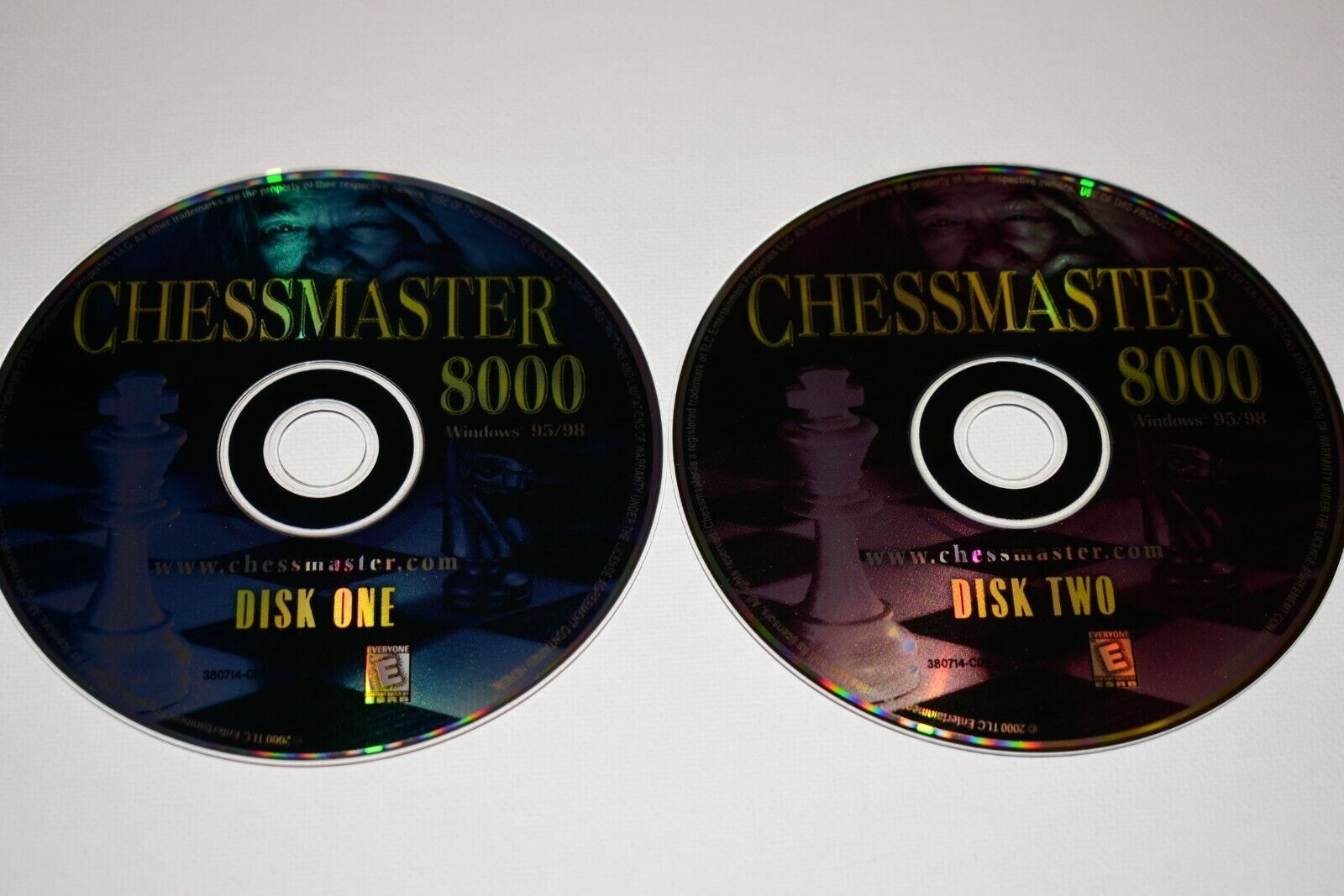 CHESSMASTER 8000 PC Game CD-ROM 2 Disc Set Vintage 2000 $9.90