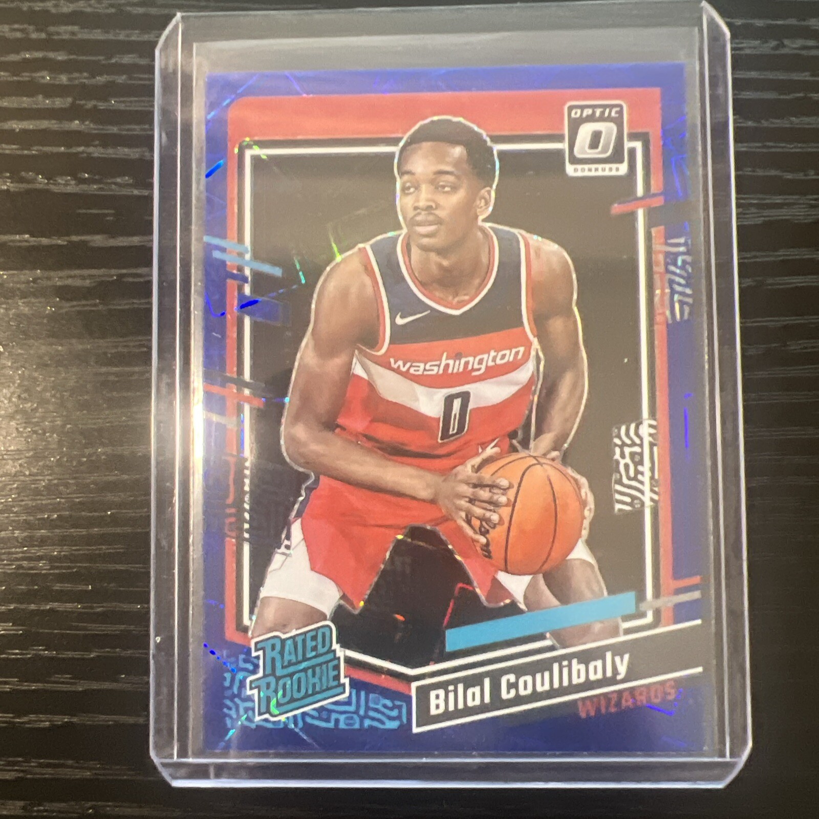 2023 Panini Donruss Optic #243 Bilal Coulibaly RC Blue Velocity Prizm Rookie