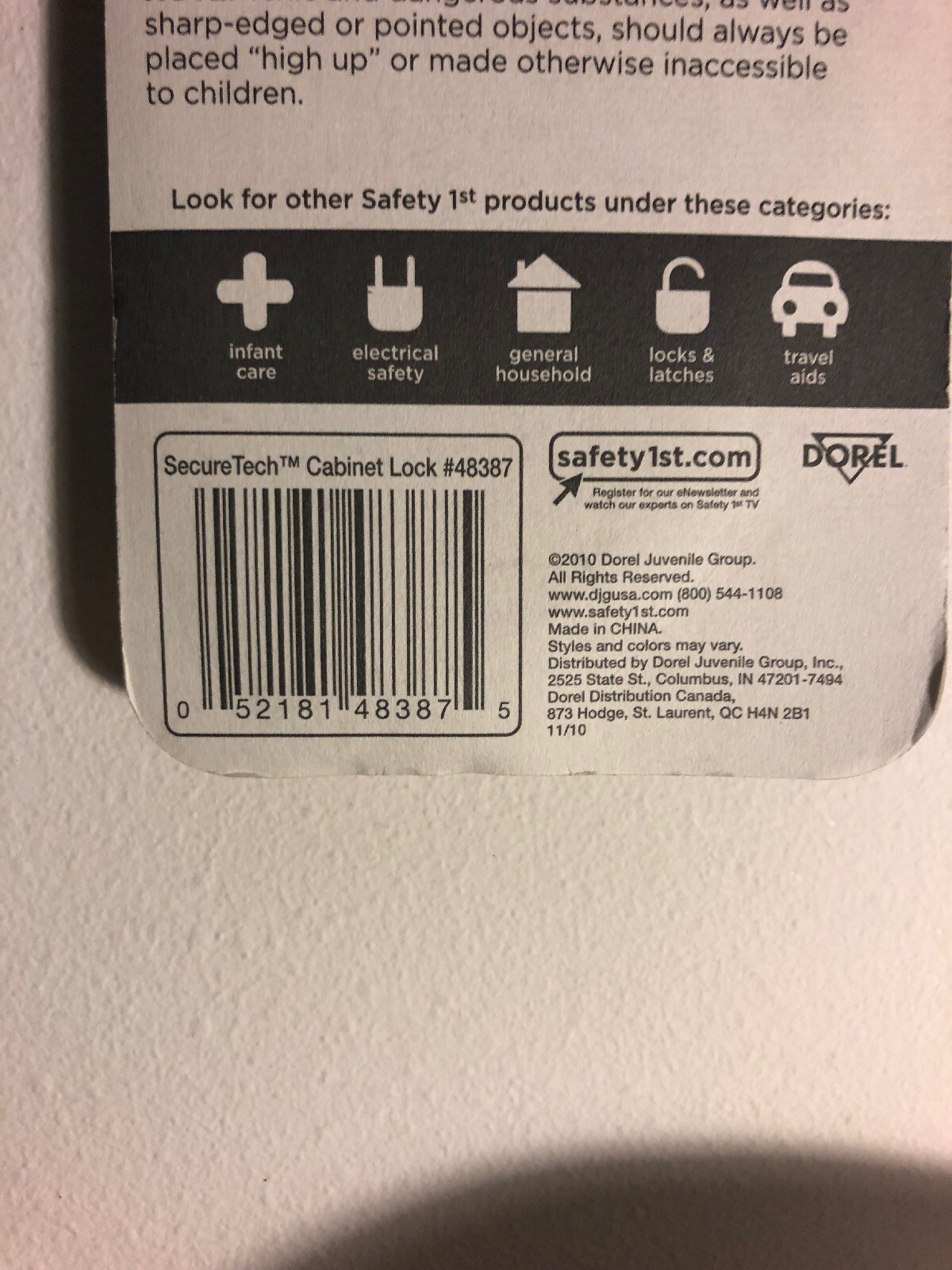 safety 1st securetech cabinet lock