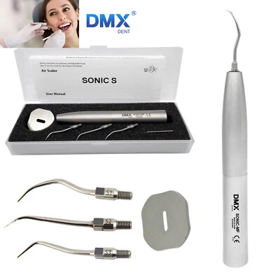 DMXDENT Sonic-MF Dental Hygienist Air Scaler Handpiece 3 Tips Fit MULTIflex