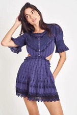 Love Shack Fancy Delina Open Back Mini Dress Size Small. Retails $375