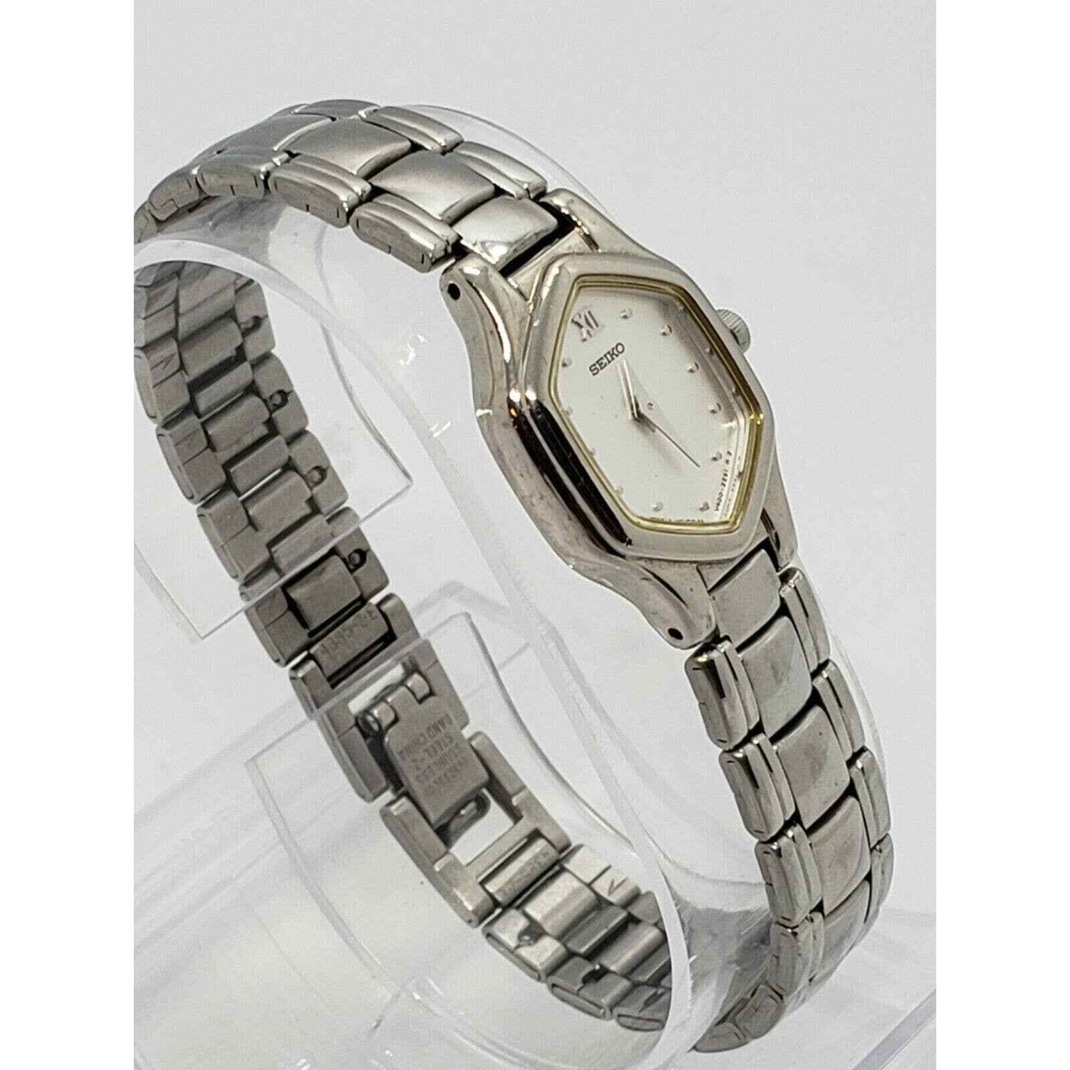 Seiko 17mm Silver Womens Watch V400-5631 | eBay display picture 3