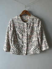 Vintage Milly Of New York Blazer White Made In Usa Size Us 10 Early 2000s