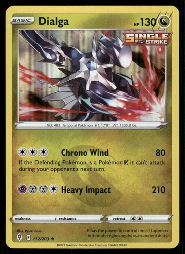 Dialga 112/203 Holo Rare Evolving Skies Pokemon Lightly Played
