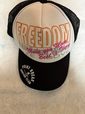 FREEDOM Mesh Cap 54cm Polyester Used Surf Logo Baseball Cap