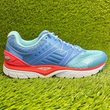 Karhu Fast 7 MRE Womens Size 9 Silver Lake Blue Red Running Shoes Sneakers