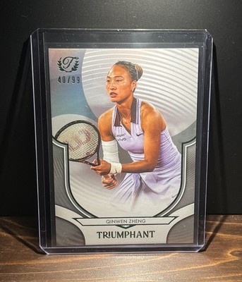 2025 Topps Triumphant Tennis Qinwen Zheng 40/99 #21