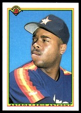 Eric Anthony 1990 Bowman #81 Houston Astros MLB READ FREE SHIPPING AutographDen
