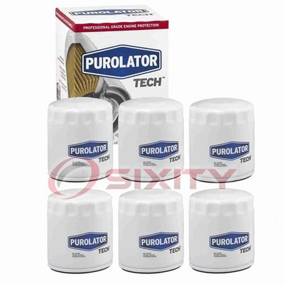 6 pc Purolator TECH TL12222 Engine Oil Filters for XG10060 X2222 WPH500 oa