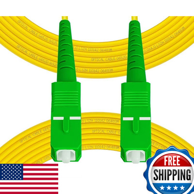 Fibergaga OS2 SC/APC to SC/APC Single Mode Fiber Patch Cable 0.5m (1.6ft)
