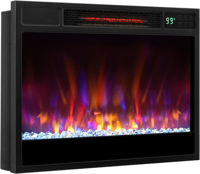 23'' Electric Fireplace Insert with Remote & 6 Flame Settings, 1500W Heater