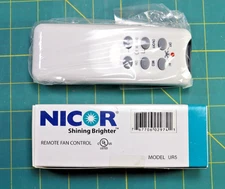 KUJCE9601 Ceiling Fan Remote Control 4 DIP SWITCHES with Wall Holder UR5 NICOR!