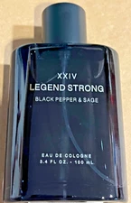 Tru Fragrance XXIV Legend Strong Black Pepper & Sage Eau De Cologne Spray 3.4 oz
