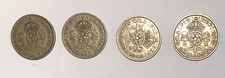 Florin Two Shillings 4 Coins George VI … 1947 … 1948 … 1949 … 1950