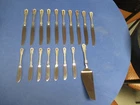 Scrap Lot Of LUNT Sterling Silver Carillon DINNER / BUTTER KNIVES 992 Grams