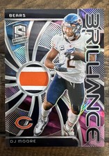 2024 Panini Spectra - Brilliance D.J. Moore #BRI-DJM Nebula Prizm /2 (MEM)