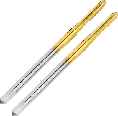 2Pcs M2.5 X 0.45 Metric Thread Tap,M2.5 X 0.45Mm M2 HSS Right Hand Thread Millin