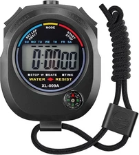 KingL Digital Stopwatch Timer - Interval Timer with Large Display - 1pack/Black