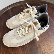 Olukai Punini Shoes Off White Aloha Blue Men’s Size 10 Drop in Heel Summer