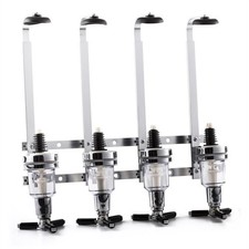 4 Bottle Optics Home Pub Dispenser Wall Mount Stand Drinks Bar Butler Spirits