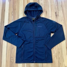 Klim Hoodie Men's M Long Sleeve Hooded Sweatshirt Full Zip Charcoal Gray VGUC