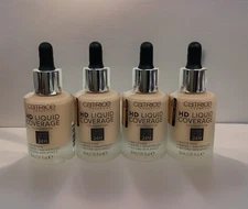 Catrice LOT OF 4 HD Liquid Coverage Foundation 046 CAMEL BEIGE 1.01oz ASPICT,NEW