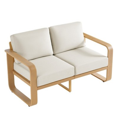 CHITA Modern Outdoor Chairs&Sofa,Patio Furniture w/Thick Cushions&Aluminum Frame