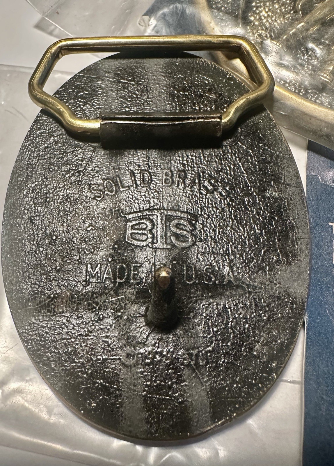 TWO Vintage BTS Basic Tool Supply Brass Buckles W… - image 7