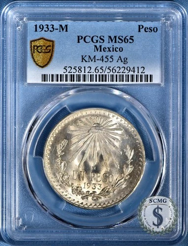 Photo of a 1933 Mexico 20 Centavos Silver from an eBay listing that sold on Jul 19, 2026