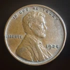 1924-P Attractive XF Lincoln Wheat Cent Penny Fast S&H #2866