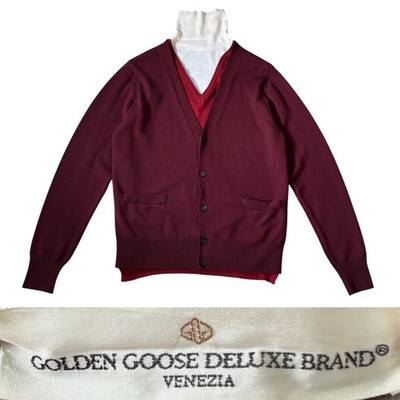 Golden Goose Deluxe Three Layer cardigan Women s Size Small In Red multi