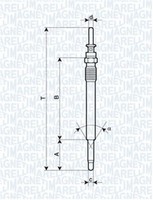 Magneti Marelli GlüHkerze 062900009304 FüR Saab Vectra Cc J96 M10X1 Opel YS3F