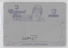 2017 Leaf ITG Stickwork Printing Plate Black 1/1 Jacques Laperriere HOF 0c6