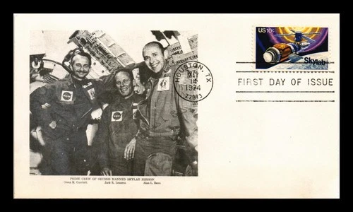 DR JIM STAMPS US COVER SKYLAB 2 CREW GARRIOTT LOUSMA BEAN FDC SCOTT 1529
