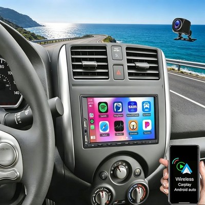 For Nissan Versa 2012-2019 Car Stereo Radio Carplay Android 15 Auto GPS Navi RDS
