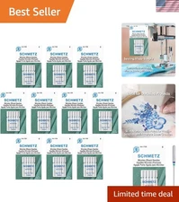 Microtex Sharp Sewing Machine Needles - Quilting & Topstitching Supplies, Siz...