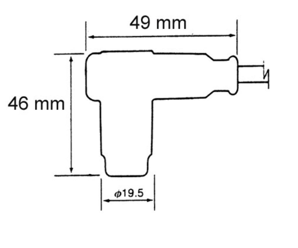 Pipetta Candela Ngk Pipetta Con Cavo Candela NGK CR4 RAC Compatibile Piaggio Ape 50 Rst Mix - Foto 12