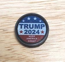 PRESIDENT DONALD TRUMP ROUND MAGNET POLITICAL CAMPAIGN "KEEP AMERICA GREAT" 3/4"